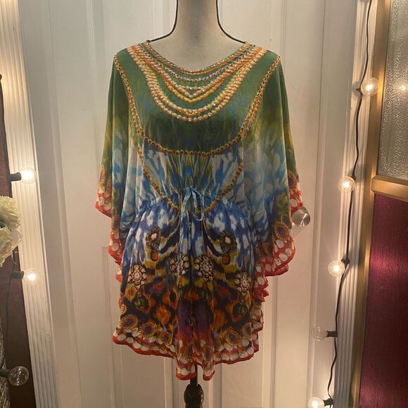 Palak tunic blouse, OS - Picture 1 of 12